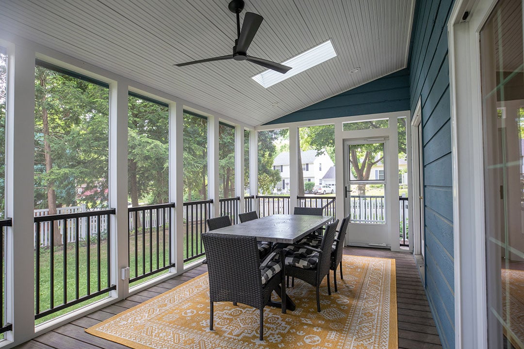 screen porch renovation mudroom remodel madison wi interior